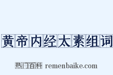 黄帝内经太素组词是什么意思的图片
